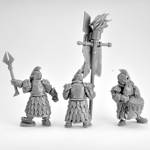 Picture of Fallen Dwarf Command Group (3 miniatures) 