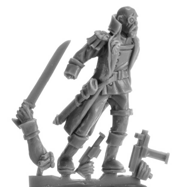 Picture of Aether Pirate Captain - Sci-fi or Fantasy Gaming Miniature