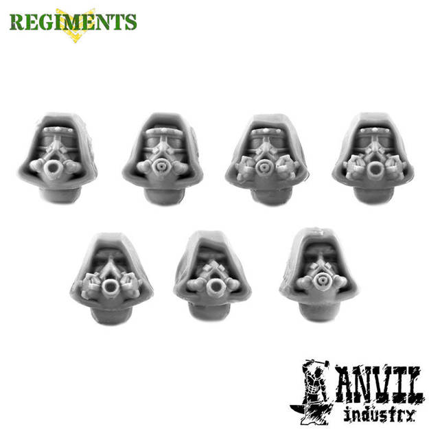 Picture of Hooded Cultist Heads with Gas masks (7)