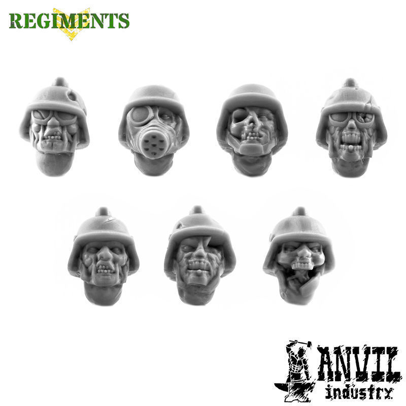 Zombie Heads with Stahl Helmets