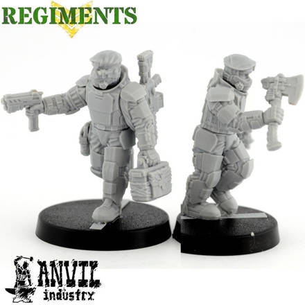 Picture of Regiments Custom Command Squad  (5 Male Figures)