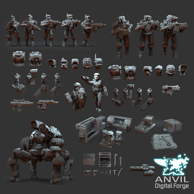Picture of Digital - Regiments and Exo-Lord Automata (Full Bundle)