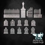 Picture of Digital - Gothic Graveyard & Ruins Scenery