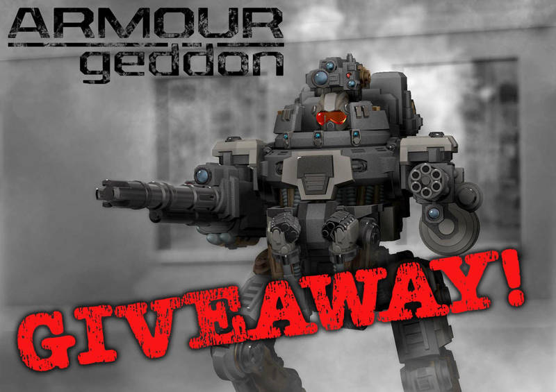 Giveaway! ARMOURgedden 3d printed Goliath Mech