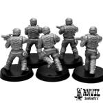 Picture of Interplanetary Combat Squad - Male (5 Miniatures)