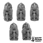 Picture of Gothic Tech-Horror Torsos with integrated Tech-Thrall Heads (5)