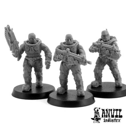 Picture of Exo-Lord Coalition Marine Rifle Squad - Static Posing (3)