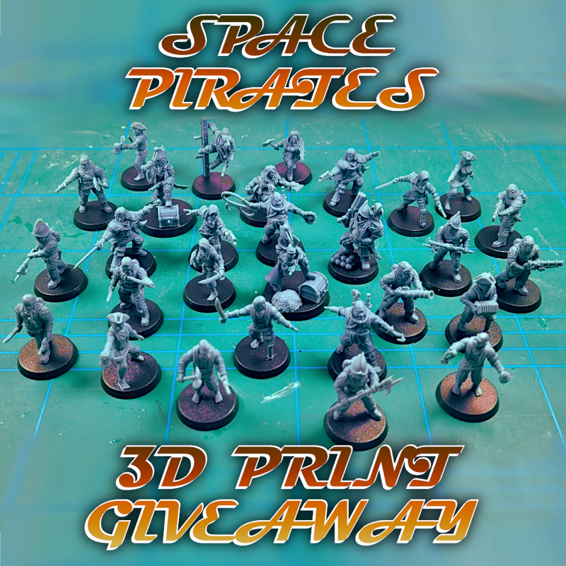 Space Pirates - 3D-Printed Example Models Giveaway