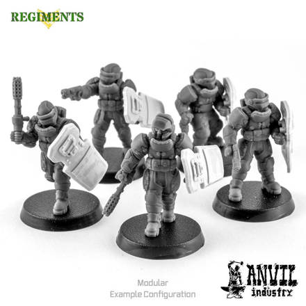Picture of Corporate Riot Team - Male (5 miniatures)