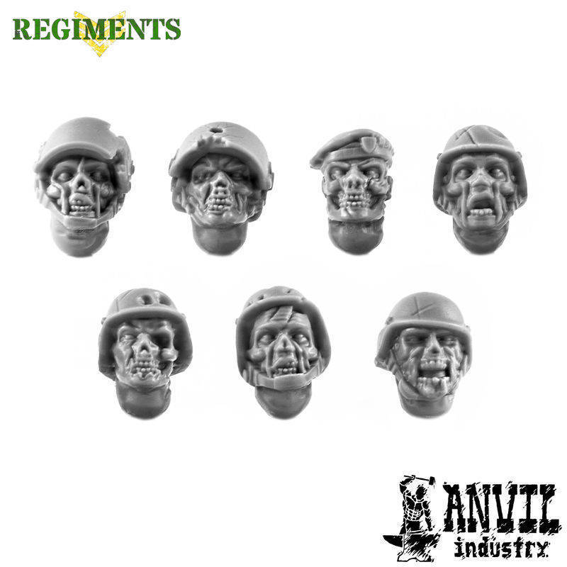 Zombie Modern Military Heads