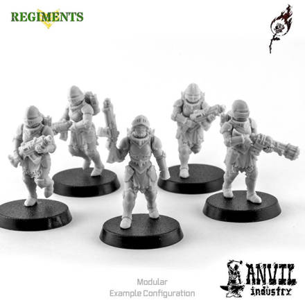 Picture of Burning Rose Infantry Squad - Advancing Poses (5 miniatures)