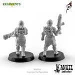 Picture of Burning Rose Infantry Squad - Advancing Poses (5 miniatures)