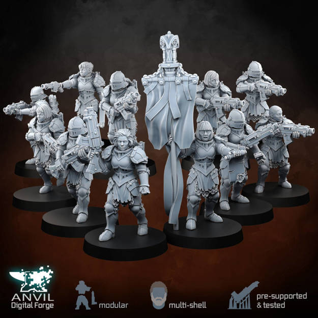 Picture of Digital - DBR Battleline Infantry - Daughters of the Burning Rose (Full Bundle)