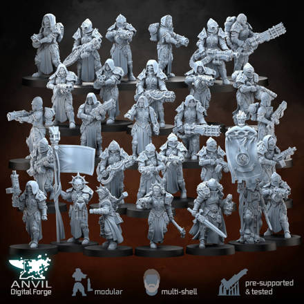 Picture of Digital - DBR Elite & Heavy Weapons Infantry - Daughters of the Burning Rose (Full Bundle)