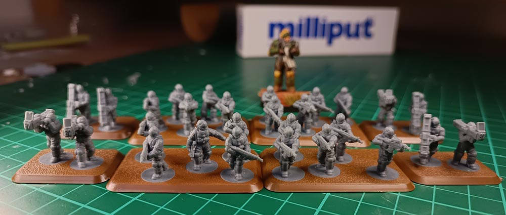 15mm Scale Drop Trooper Miniatures
